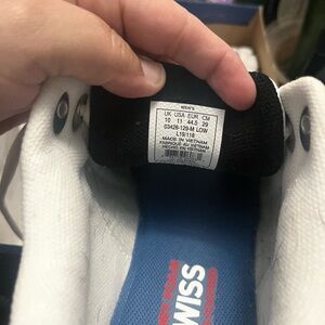 K-Swiss White Athletic Shoes for Performance